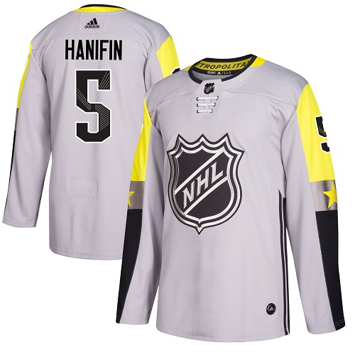 Adidas Men Carolina Hurricanes #5 Noah Hanifin Gray 2018 All-Star NHL Jersey